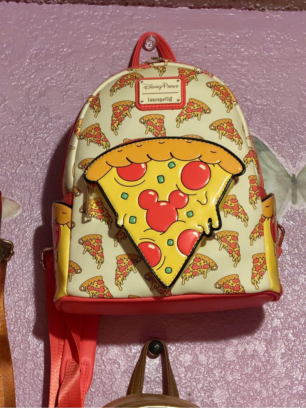 Loungefly Yellow & Red Pizza Slice Mini Backpack
